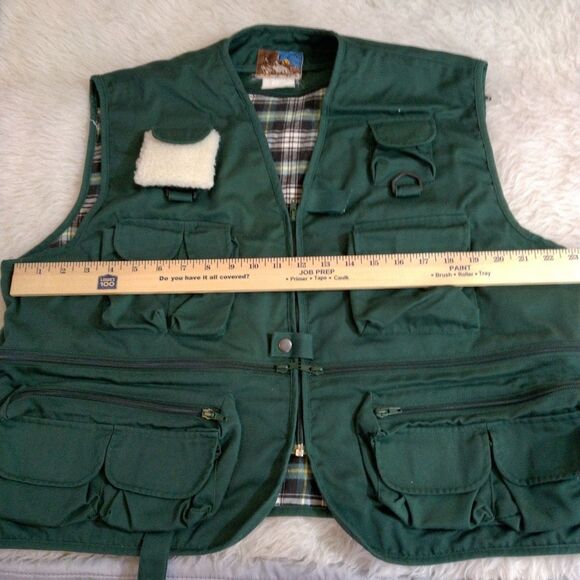 Rio Bravo Utility Vest Hunting Fishing Green Multi Pocket (LARGE) - Picture 6 of 10